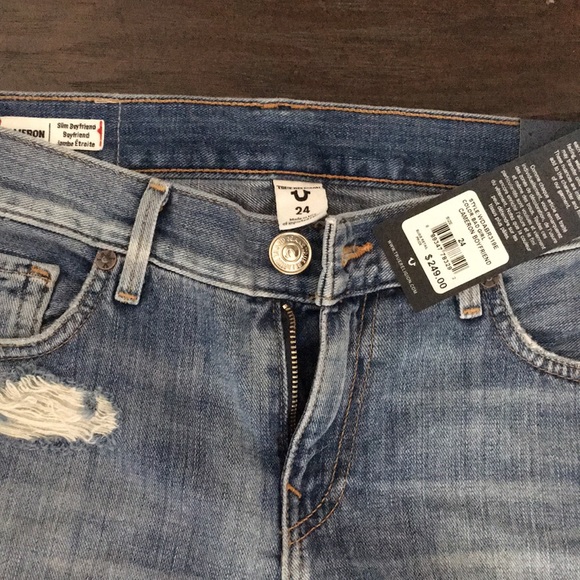 NWT True Religion Cameron Slim Boyfriend Jeans👖🏷 - Picture 2 of 4